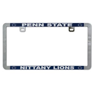 slim metal license plate frame Penn State Nittany Lions